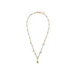 Collar de Plata de Ley 925 y Lacado Multicolor acabado oro amarillo de 18k - Ximue