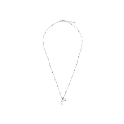 Collar de Plata de Ley 925 y Circonita Brillante acabado rodio - Lebao