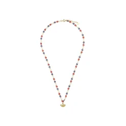 Collar de Plata de Ley 925 y Lacado Multicolor acabado oro amarillo de 18k - Xibruk