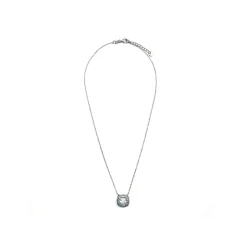 Collar de Plata de Ley 925 y Circonita Topacio Azul acabado en rodio - Salug