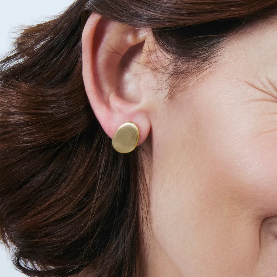 Pendientes acabado en oro amarillo de 18k - Oga