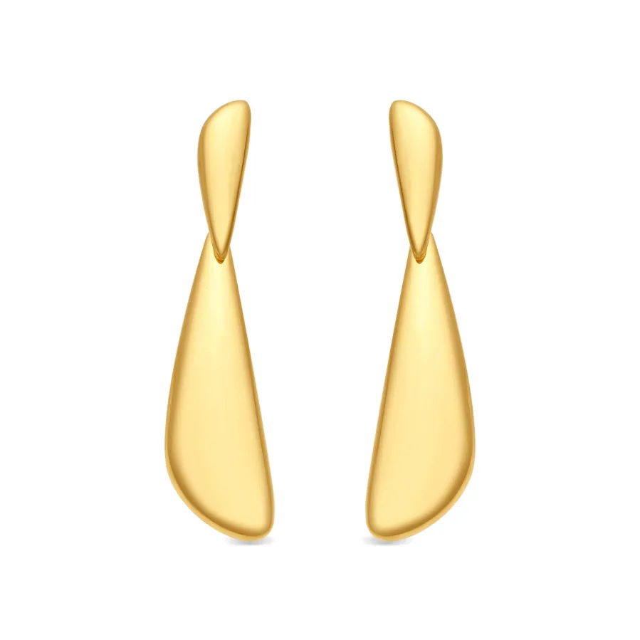Pendientes acabado en oro amarillo de 18k - Dehi