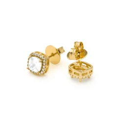 Pendientes acabado en oro amarillo 18k - Lorbas