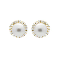 Pendientes acabado en oro amarillo 18k - Nyma