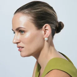Pendientes acabado en oro amarillo 18k - Nyma