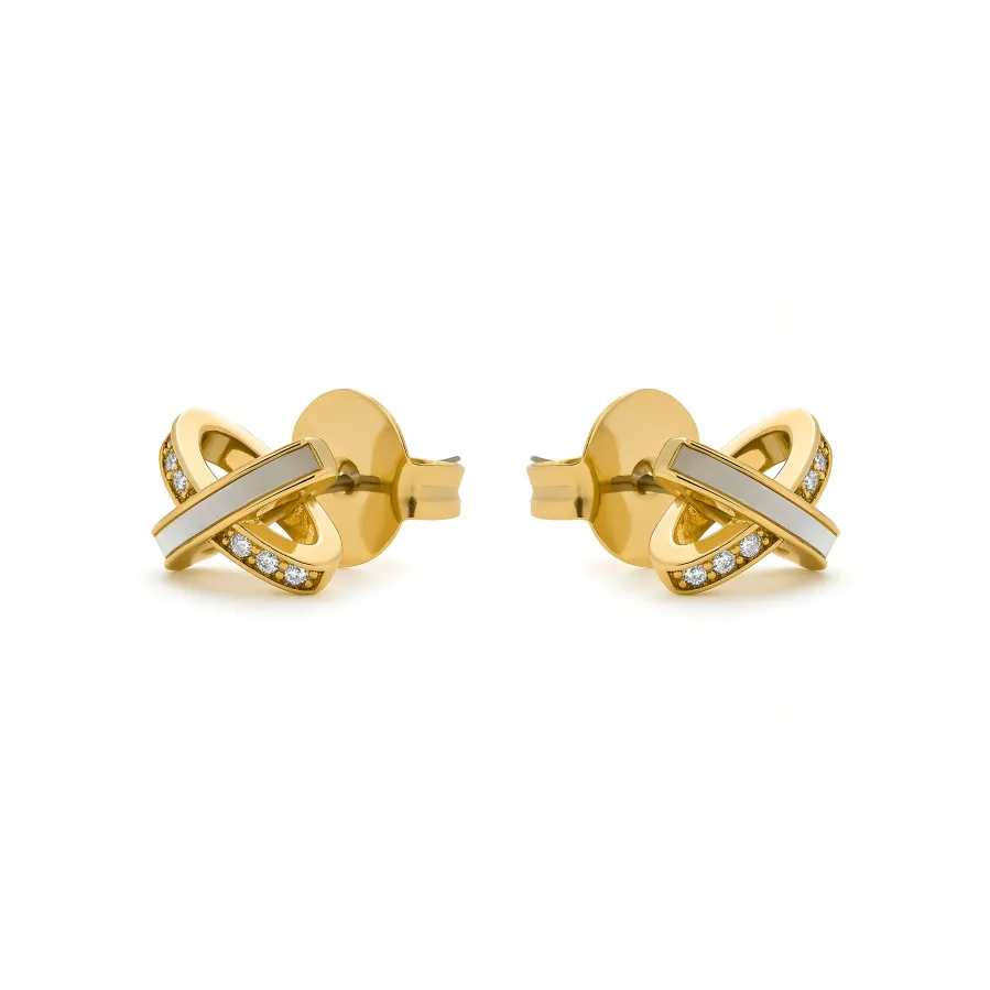 Pendientes acabado en oro amarillo 18k - Fimi