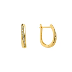 Pendientes acabado en oro amarillo 18k - Katki