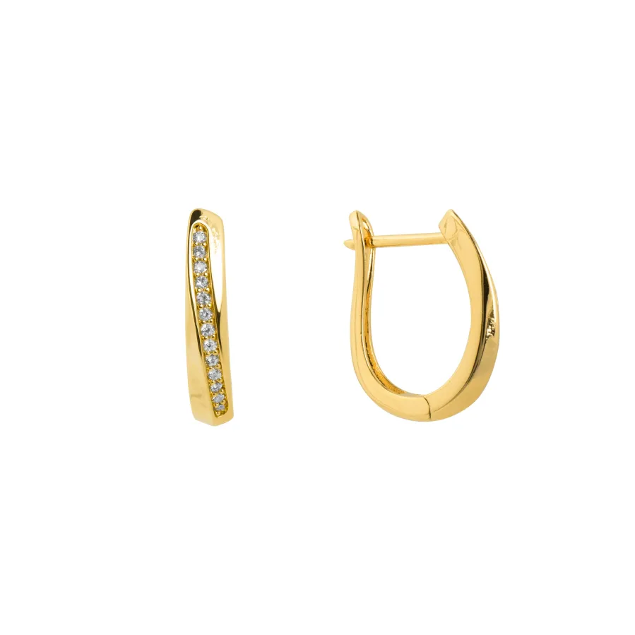 Pendientes acabado en oro amarillo 18k - Katki