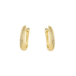 Pendientes acabado en oro amarillo 18k - Katki