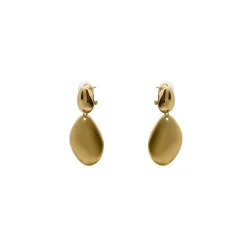 Pendientes acabado en oro amarillo de 18k - Biona