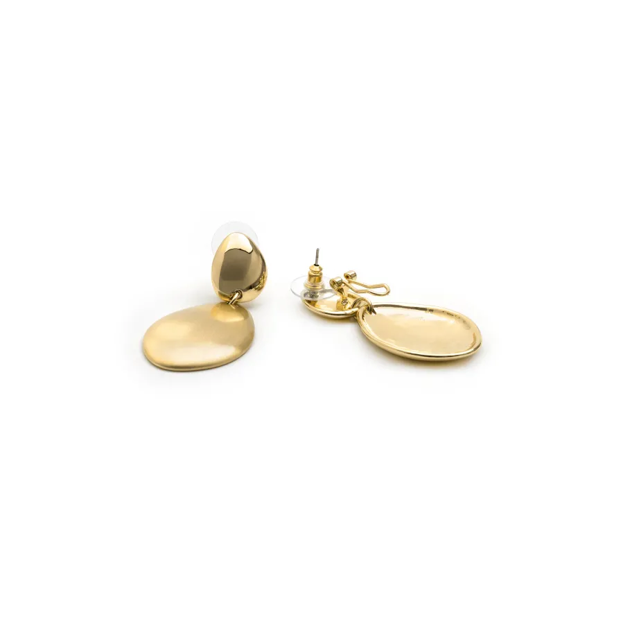 Pendientes acabado en oro amarillo de 18k - Biona