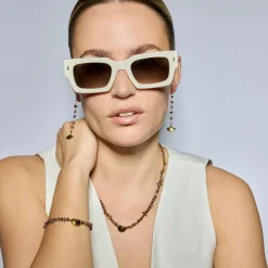 Pendientes acabado oro amarillo de 18k y Amatista Natural - Tarthae