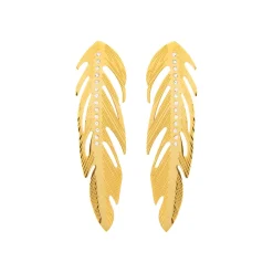 Pendientes acabado oro amarillo de 18k - Naxi