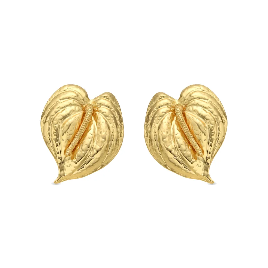 Pendientes acabado oro amarillo de 18k - Huato