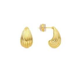 Pendientes acabado oro amarillo de 18k - Overin
