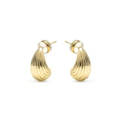 Pendientes acabado oro amarillo de 18k - Overin