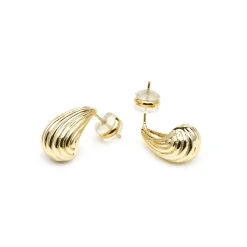 Pendientes acabado oro amarillo de 18k - Overin