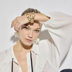 Pendientes acabado oro amarillo de 18k - Warya