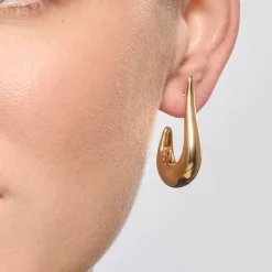 Pendientes acabado oro amarillo de 18k - Banni