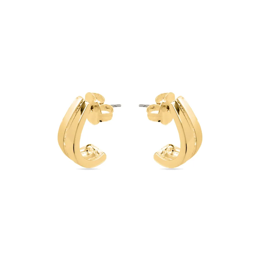 Pendientes acabado oro 18k - Oirfan