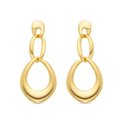 Pendientes acabado oro 18k - Saimil