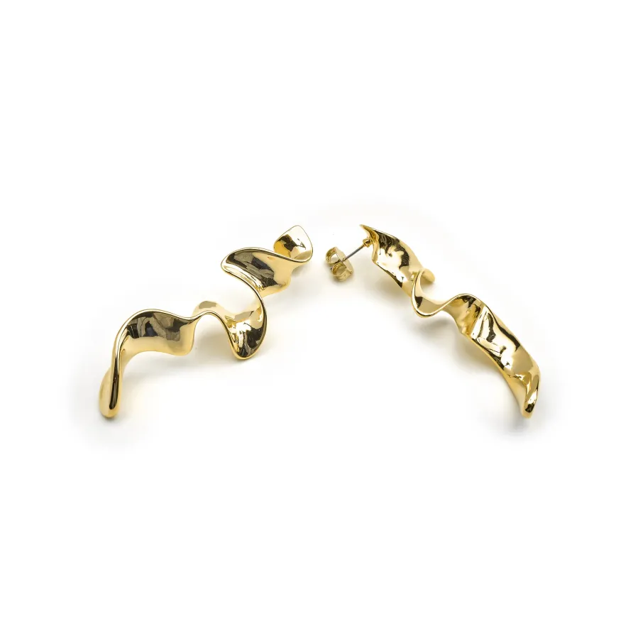 Pendientes acabado oro 18k - Triyie