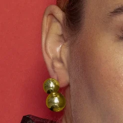 Pendientes acabado oro 18k - Ryro