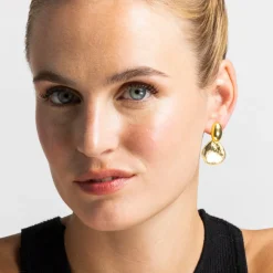 Pendientes acabado oro 18k - Ondex