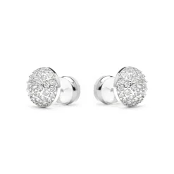 Pendientes acabado plata y Circonita Brillante - Ramir