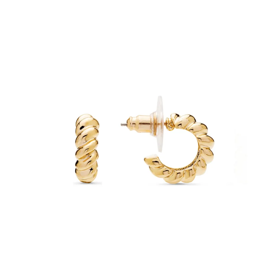 Pendientes acabados en oro amarillo 18K - Tomven