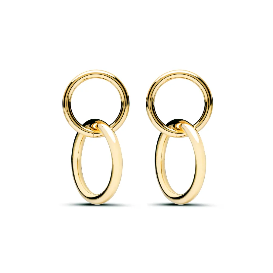 Pendientes acabados en oro amarillo 18K - Rada