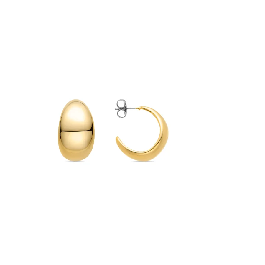 Pendientes acabados en oro amarillo 18K - Elfay