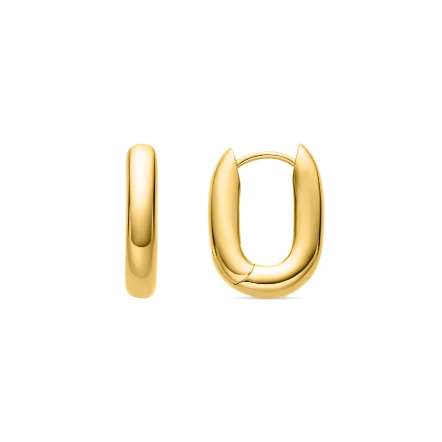 Pendientes acabados en oro amarillo 18K - Tankon