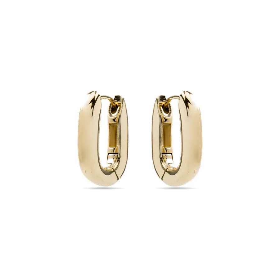 Pendientes acabados en oro amarillo 18K - Tankon