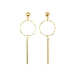 Pendientes acabados en oro amarillo 18K - Coion