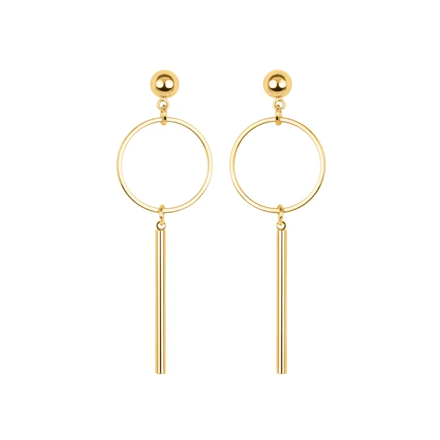 Pendientes acabados en oro amarillo 18K - Coion