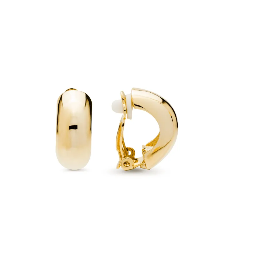 Pendientes acabados en oro amarillo 18K - Kevda