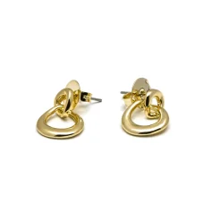 Pendientes acabados en oro amarillo 18K - Jomo