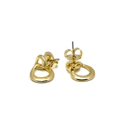 Pendientes acabados en oro amarillo 18K - Jomo