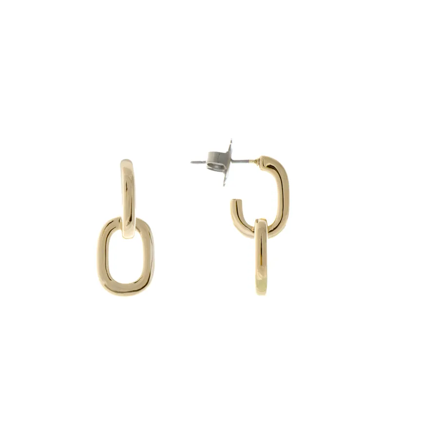 Pendientes acabados en oro amarillo 18K - Khihu