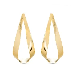 Pendientes acabados en oro amarillo 18K - Anaot
