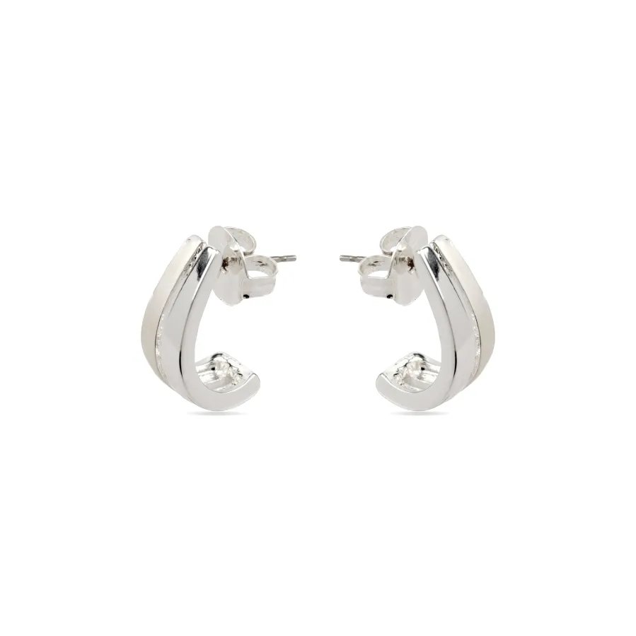 Pendientes con - acabado plata - Oirfan