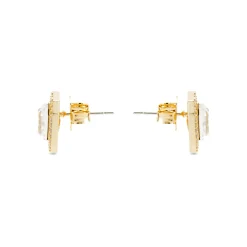 Pendientes con Circonita Brillante acabado oro 18k - Surin