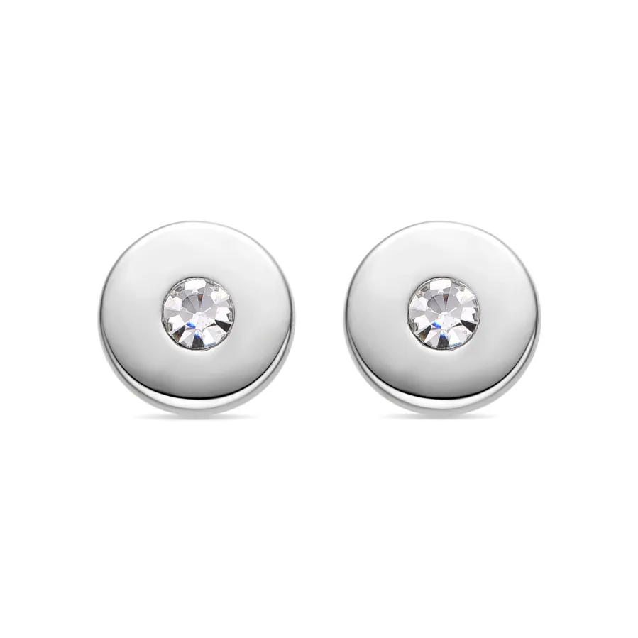 Pendientes con Circonita Brillante acabado plata - Moi