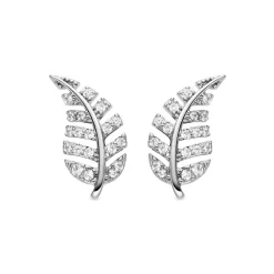 Pendientes con Circonita Brillante acabado plata - Tatsy