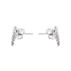 Pendientes con Circonita Brillante acabado plata - Tatsy
