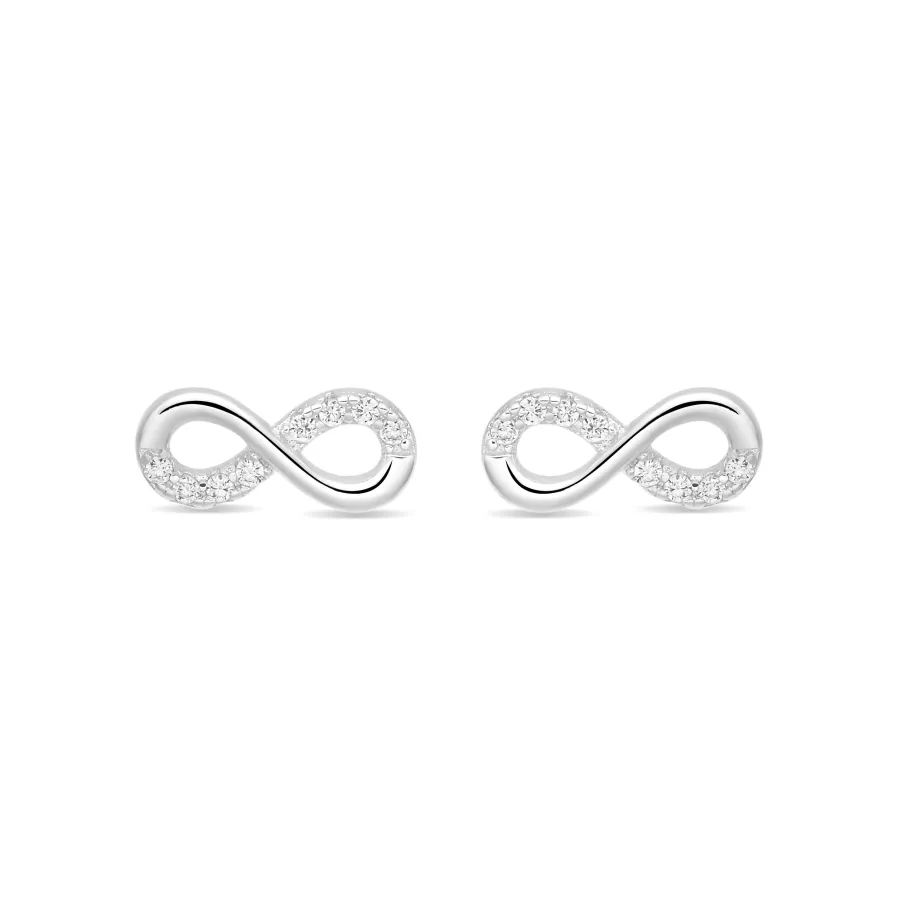 Pendientes de Circonita Brillante Acabado En Plata - Lahaj