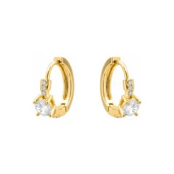 Pendientes de Circonita Brillante acabado en oro amarillo de 18k - Thorn
