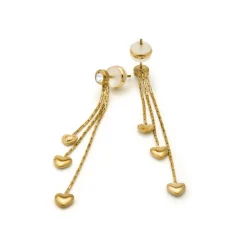 Pendientes de Circonita Brillante acabado en oro amarillo 18k - Dareo