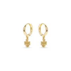 Pendientes de Circonita Brillante acabados en oro amarillo 18K - Josan
